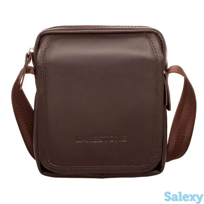 Небольшая кожаная сумка через плечо parker brown, фотография 1