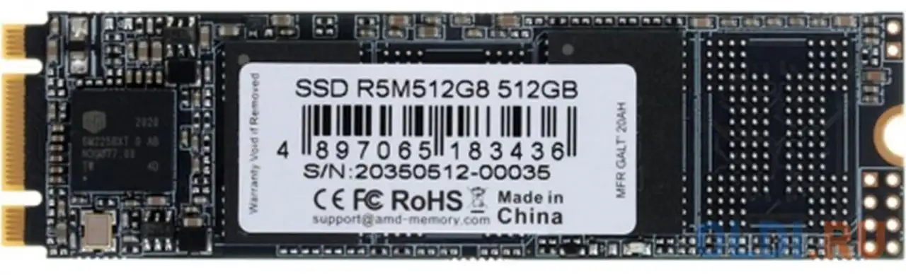 Ssd накопитель amd r5 512 gb sata-iii r5m512g8, фотография 1