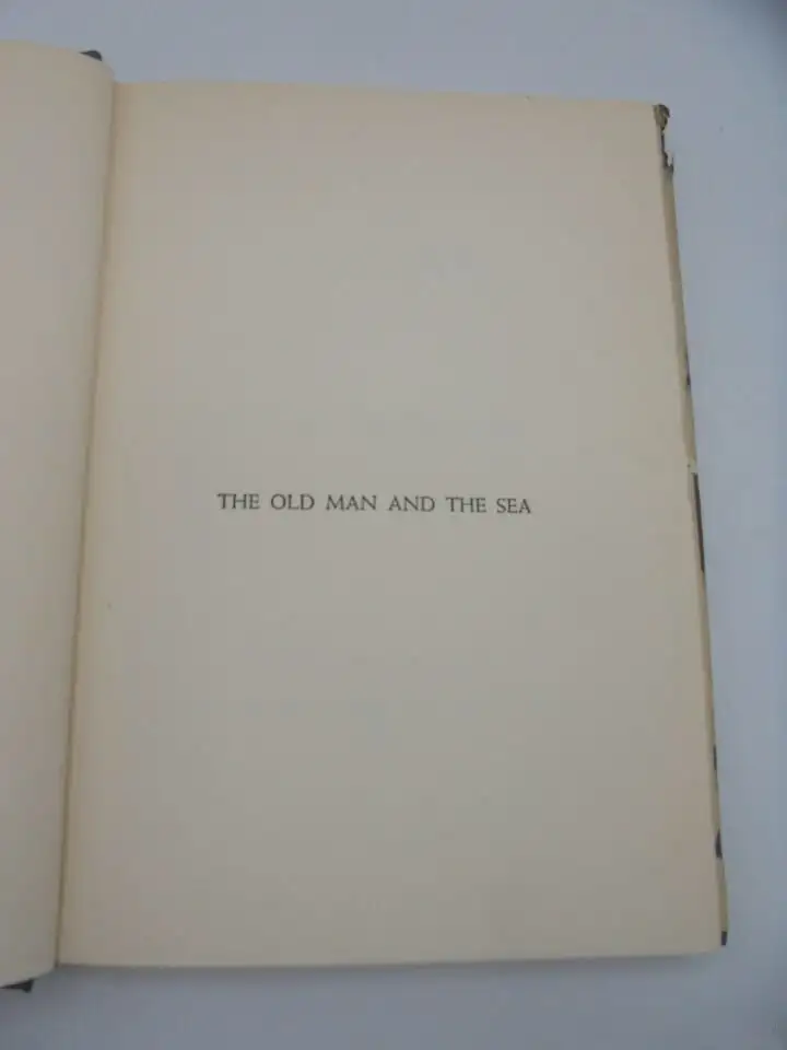 1-е печ. издание 1952 «Старик и море» Э. ХЕМИНГУЭЙ eng, фотография 4