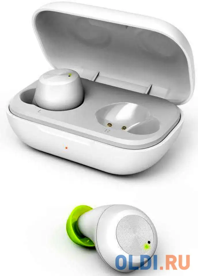 Гарнитура hama spirit chop зеленый белый, фотография 1