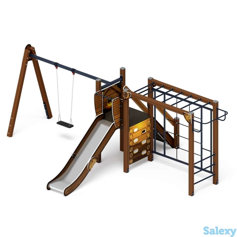 Детский игровой комплекс «счастливое детство (эко)» дик 2.01.02-02 h=1200, фотография 1