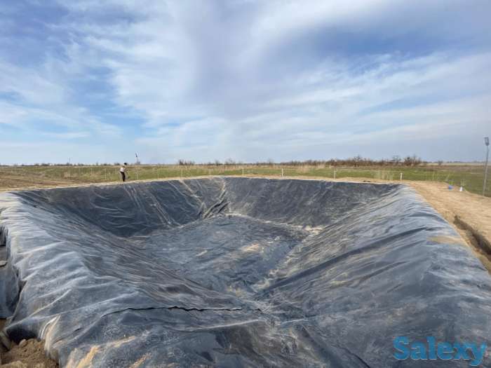 Монтаж геомембраны, фотография 1