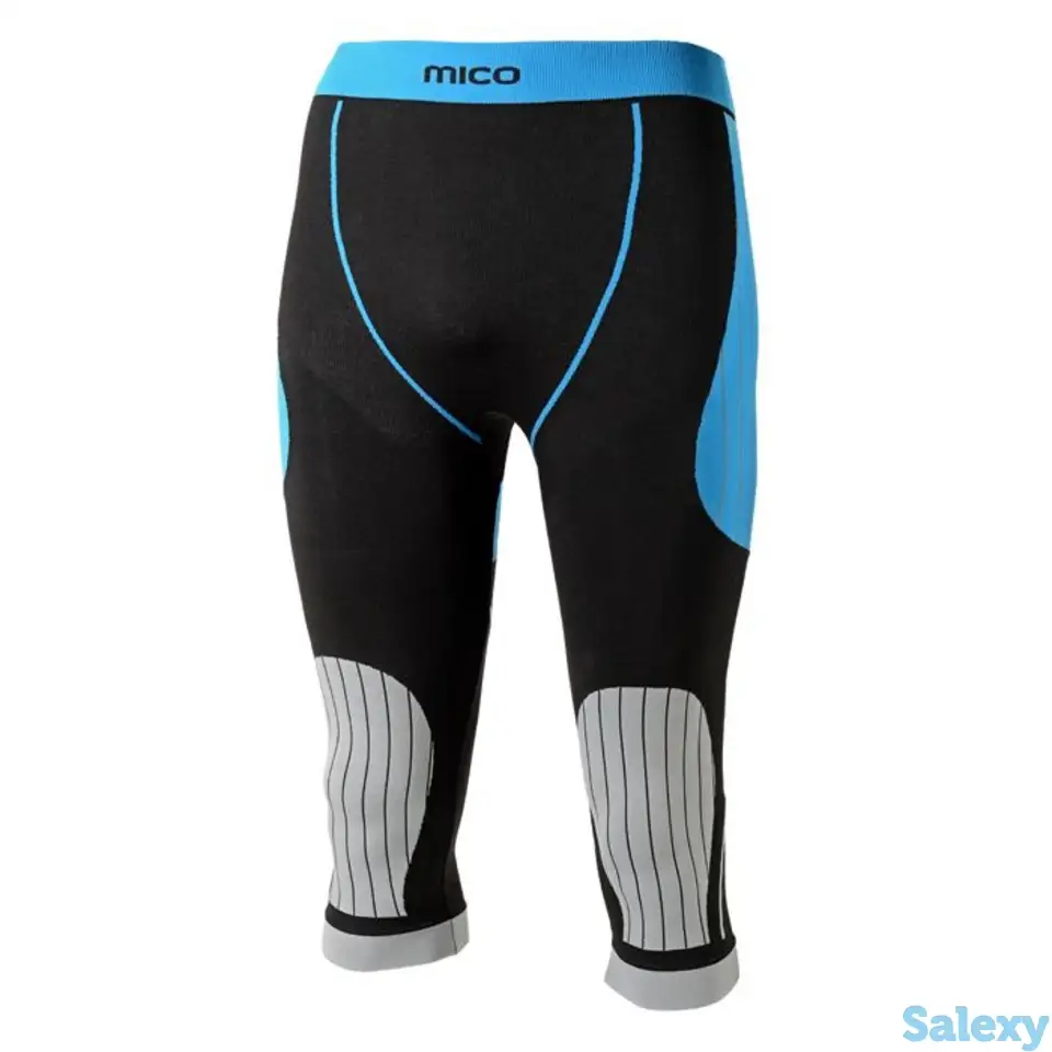 Термобрюки mico man 3/4 official ita nero argento, фотография 19