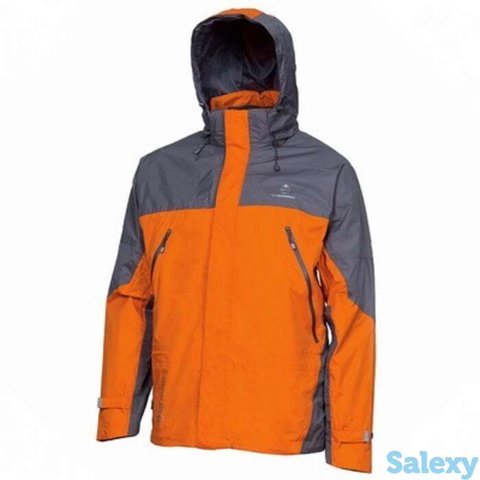 Ветровка мужская непромокаемая мембранная снаряжение funride pro зеленая/серая, фотография 1