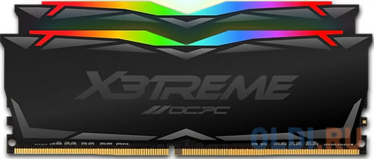 Модуль памяти ddr 4 dimm 16gb (8gbx2), 4000mhz, ocpc x3 rgb, фотография 1