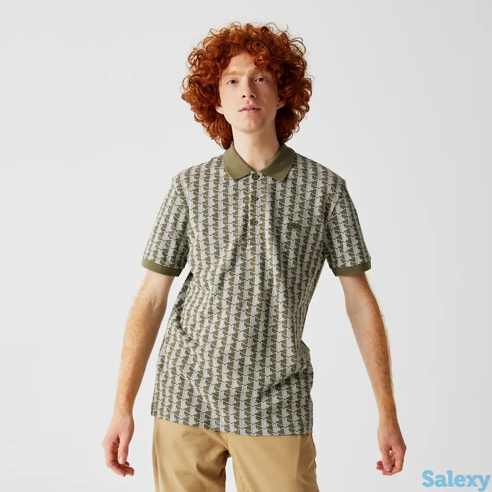 Рубашка поло из хлопка lacoste fashion show edition unisex, фотография 1