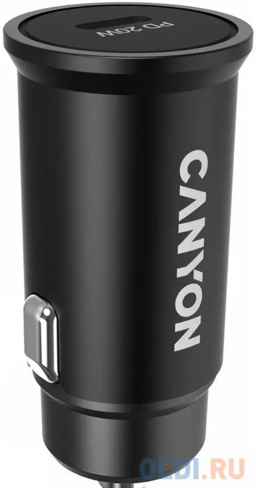 Автомобильное зарядное устройство canyon cns-cca20b 3 а usb черный, фотография 1