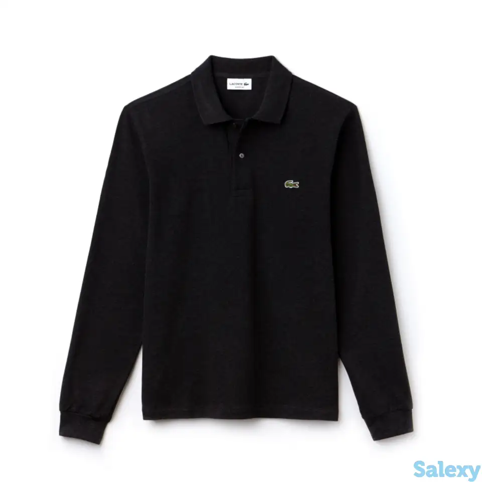 Мужское поло lacoste l.12.21 classic fit с длинным рукавом, фотография 1