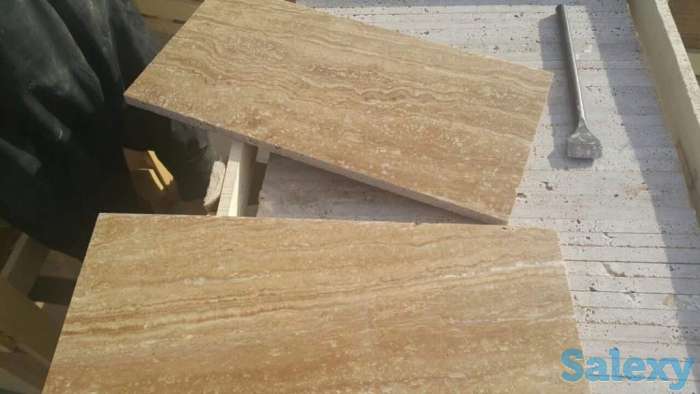 Травертин шоколадный 600х300, фотография 1