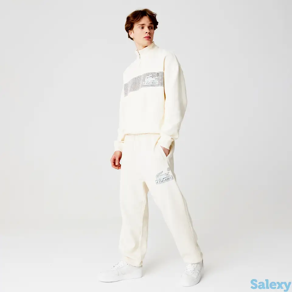 Мужские спортивные штаны lacoste relaxed fit из хлопка, фотография 1