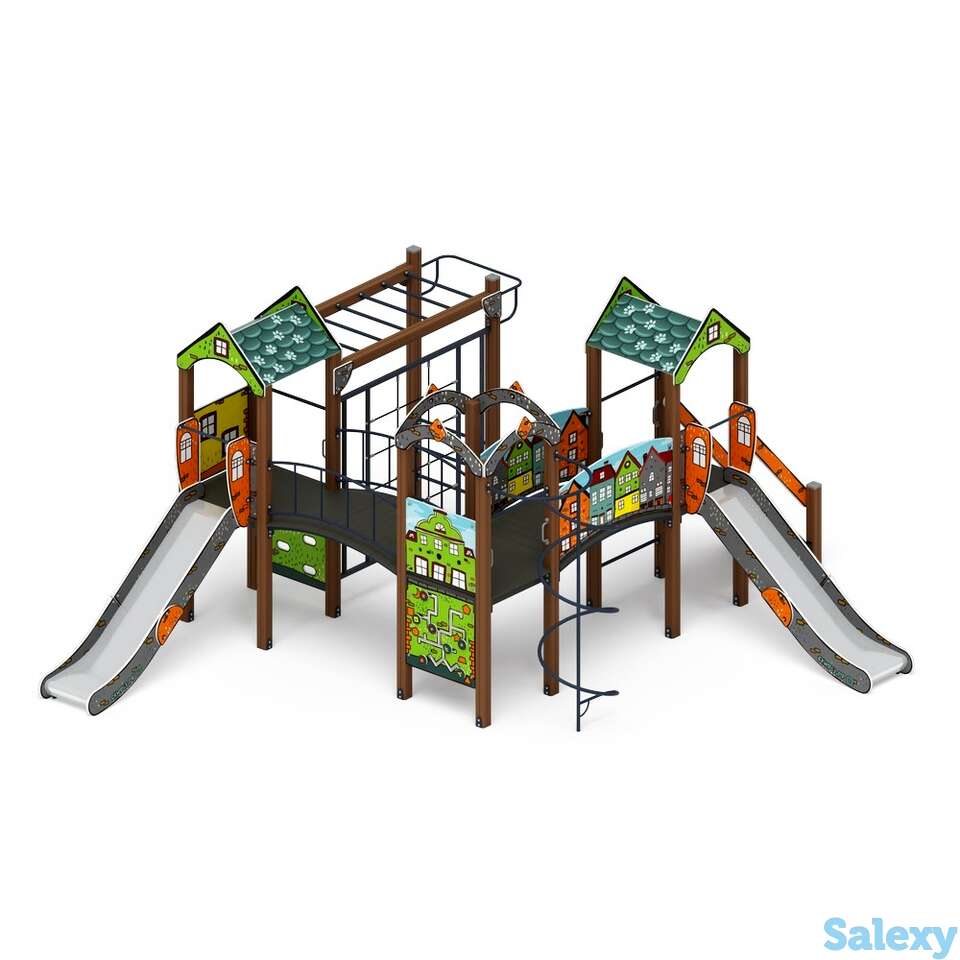 Детский игровой комплекс «городок (город)» дик 2.01.3.01-01 h=1200, фотография 1