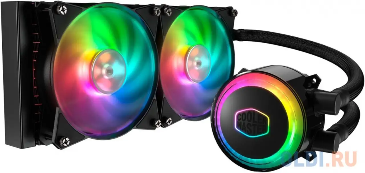 Система охлаждения жидкостная cooler master ml240r rgb, фотография 1