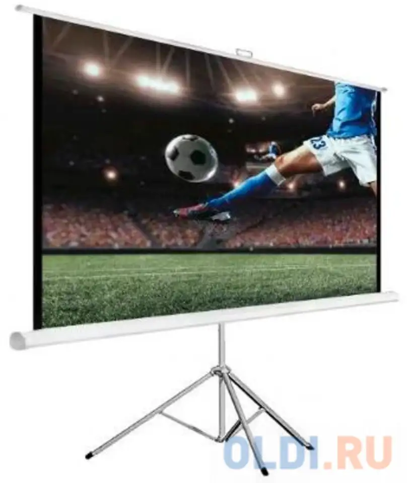 Экран на треноге hiper 149x266см cinema stp 16x9-120 16:9 напольный рулонный, фотография 1