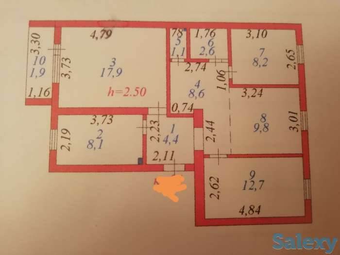 Квартира 76 кв м, фотография 5