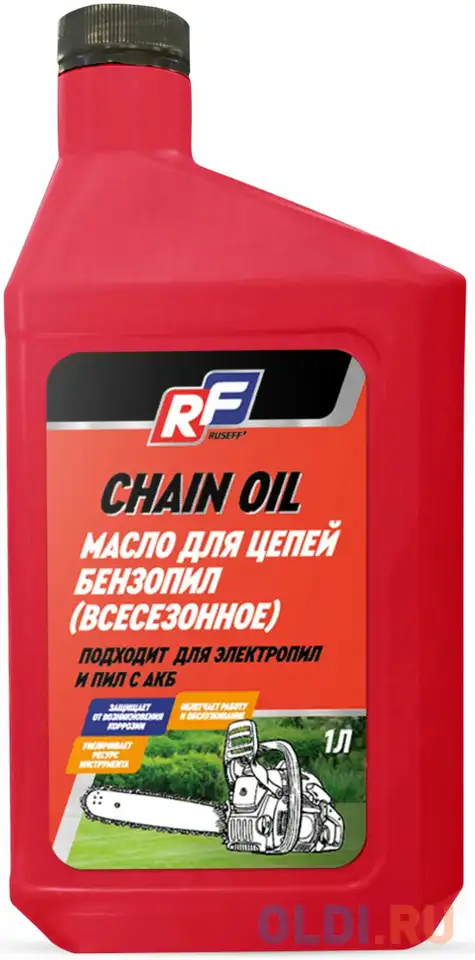 19762n ruseff масло для цепей бензопил (1л), фотография 1