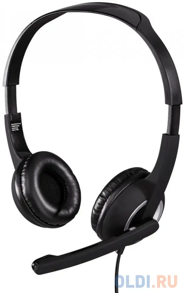 Гарнитура hama essential hs-p150 черный серебристый, фотография 1