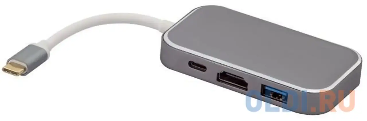 Greenconnect адаптер-переходник type c на hdmi+ usb3.0-разветвитель на 3 пота /, фотография 1