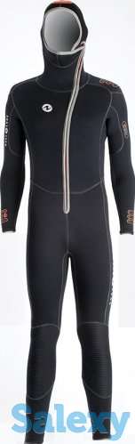 Гидрокостюм для дайвинга aqualung dive муж. моно со шлемом 6 мм, фотография 1