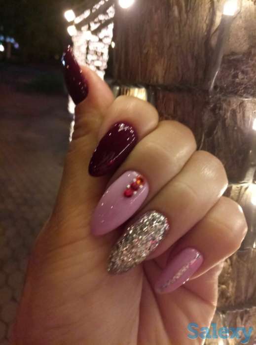 Маникюр наращивание, фотография 3