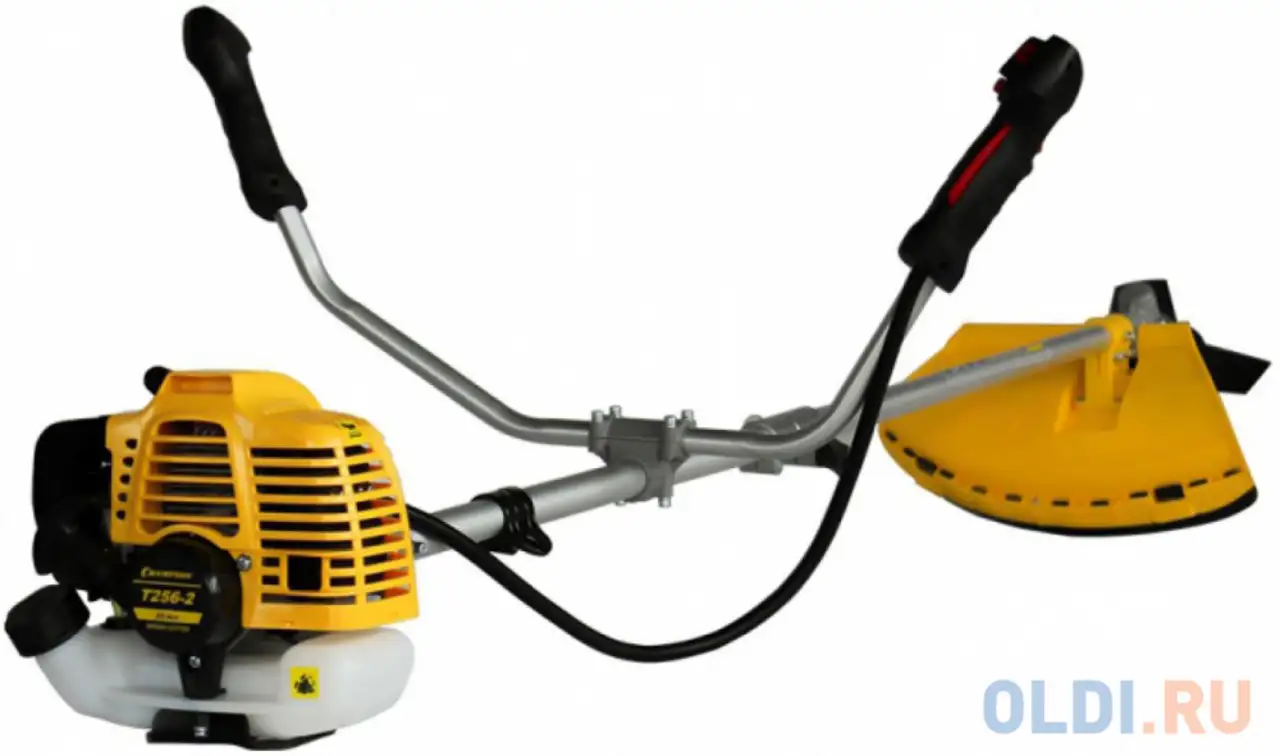 Триммер бензиновый champion триммер т256-2(разъемный вал 0,75квт 25,4см3 тримм. головка 3-х, фотография 1