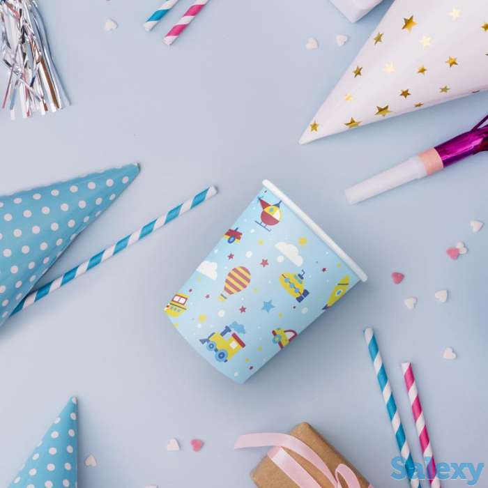 Стаканчики картонные «Транспорт», 250 мл, фотография 1