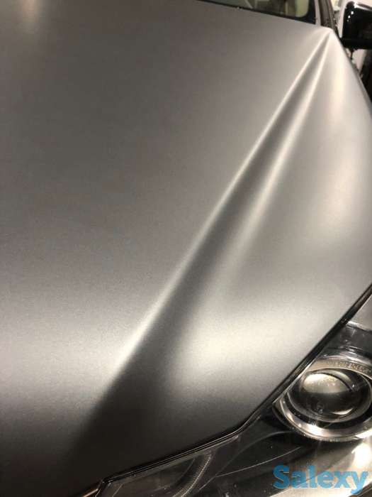 Автовинил пленка матовый хром самоклейка с микро-каналами, фотография 3