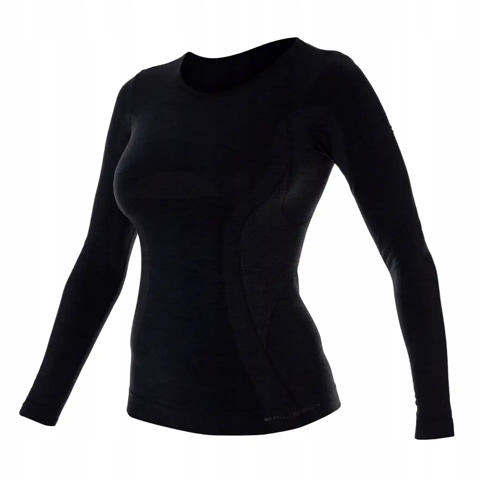 Термокофта brubeck wmn comfort wool black, фотография 18