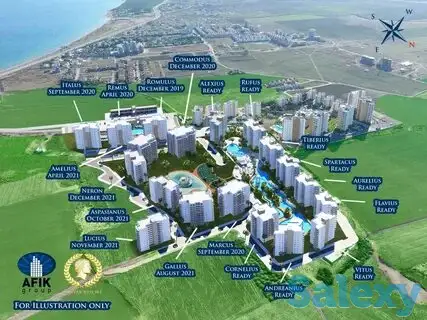 Квартиры на Северном Кипре в комплекс Caesar Resort / пляж Лонг Бич, фотография 7