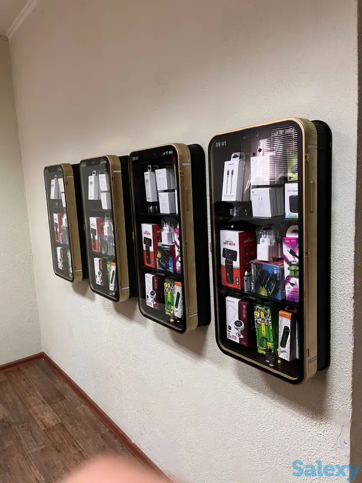 Полка-витрина для аксессуаров мобильных телефонов., фотография 1