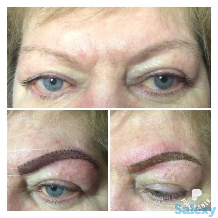 Перманентный макияж бровей. Теневая растушевка, фотография 5