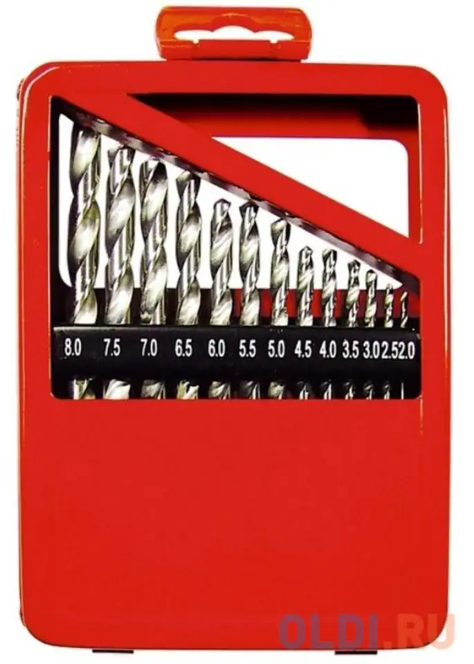 Набор сверл по металлу, 1-10 мм (через 0,5 мм), hss, 19, фотография 1