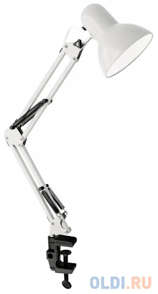 Ultraflash uf-312p с01 белый (светильник настольный,230v 60w), фотография 1