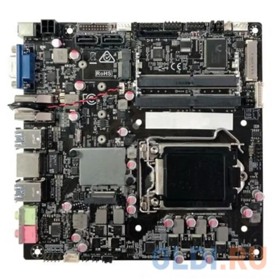 Материнская плата hibertek h110th socket 1151 h110 2xddr4 2 mini-itx oem, фотография 1