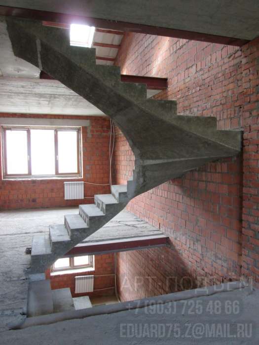 Эксклюзивные монолитные лестницы, фотография 6
