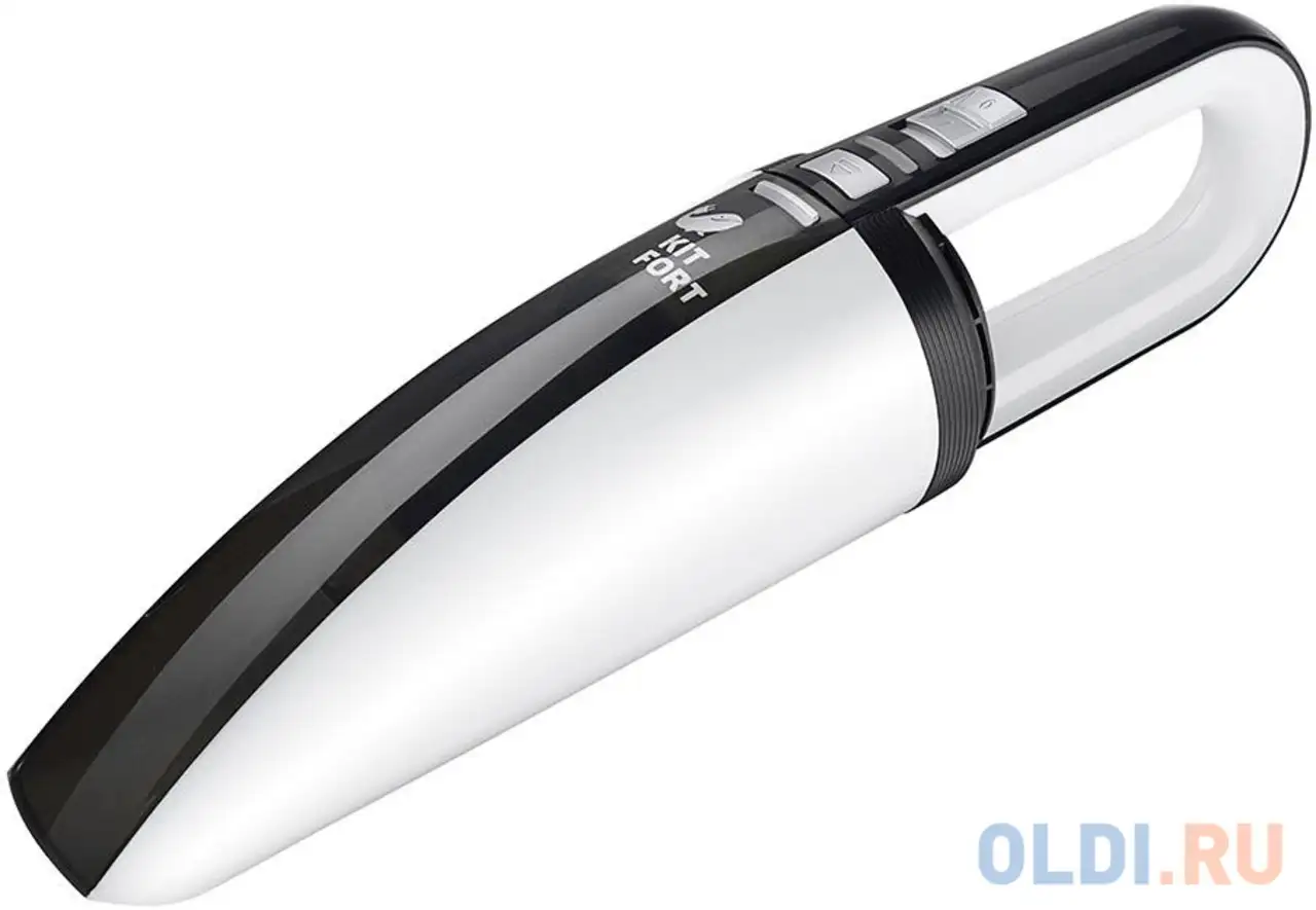 Автомобильный пылесос kitfort kt-529 сухая уборка белый чёрный, фотография 1