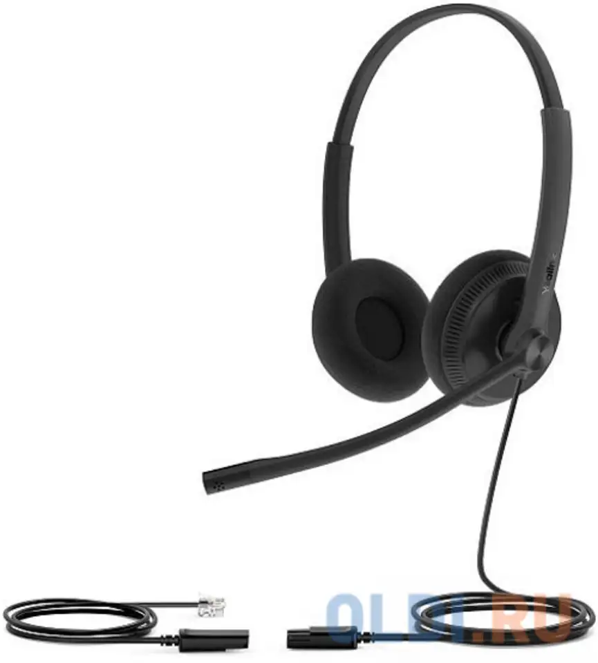 Гарнитура проводная yealink yhs34 lite dual черный, фотография 1