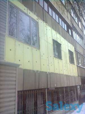 Высотные работы. Промышленный альпинизм. Утепление стен Алматы и область., фотография 4