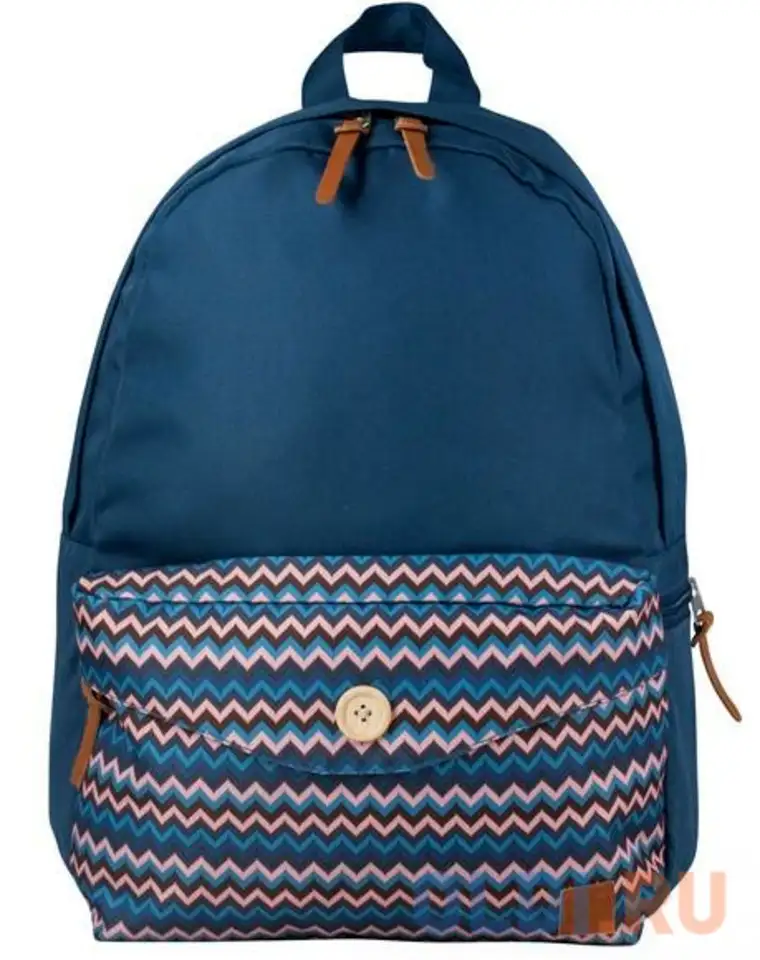 Рюкзак brauberg, универсальный, сити-формат, синий, карман с пуговицей, 20 литров, 40х28х12, фотография 1