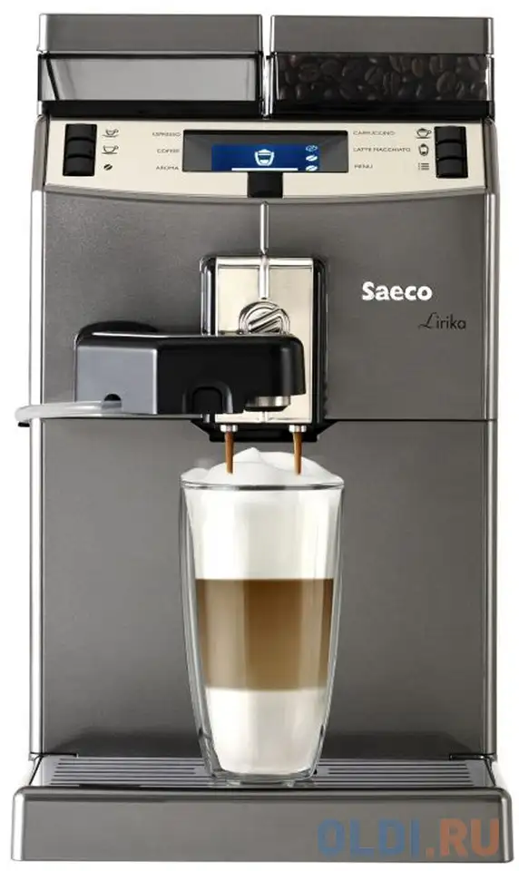 Кофемашина saeco lirika one touch cappuccino 1850 вт серый ri9851/01, фотография 1