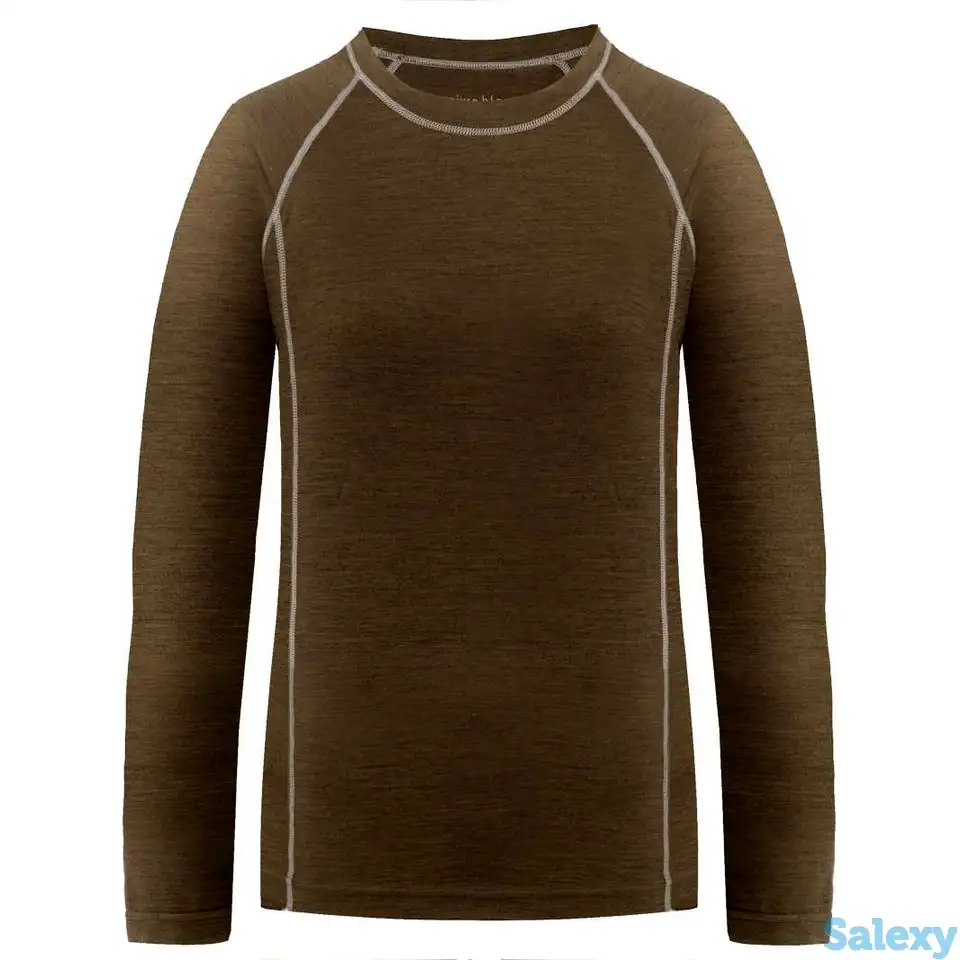 Термокофта poivre blanc 20-21 merino wool shirt peat, фотография 9