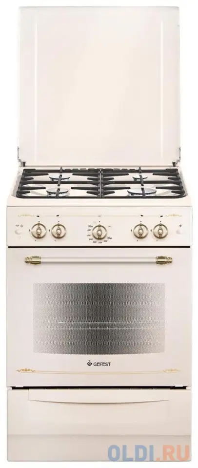 Газовая плита gefest 6100-02 0186 бежевый, фотография 1