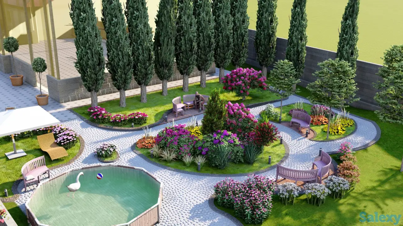 Эскизный проект, 3D Визуализация, Фасад, благоустройство, фотография 3