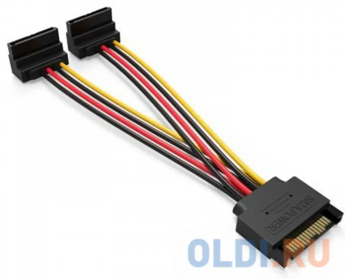 Кабель sata - 2xsata vention kdbbb угол 90, фотография 1