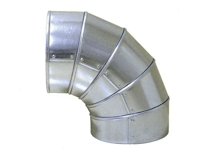 Отвод оцинкованный прямоугольный, D 15-1219 мм, s 2-12,5 мм, Тип: крутоизогнутый..., Марка: 20; 10,2; 09Г2С, фотография 1