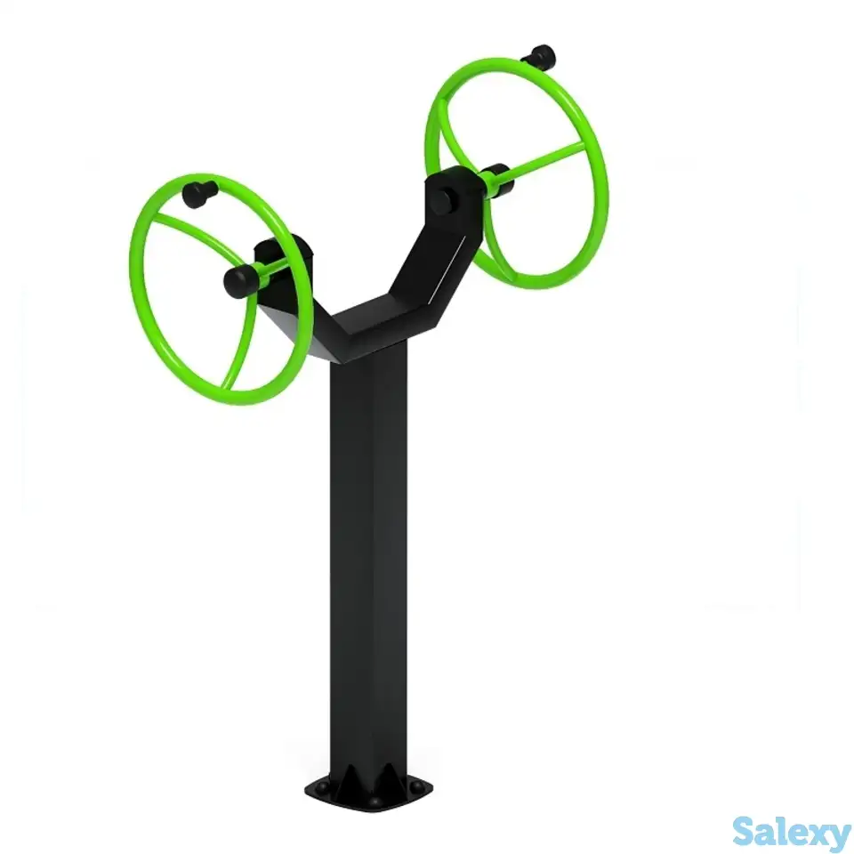 Рули (положение стоя) зеленый - уличный тренажер - ст 105-12, фотография 2