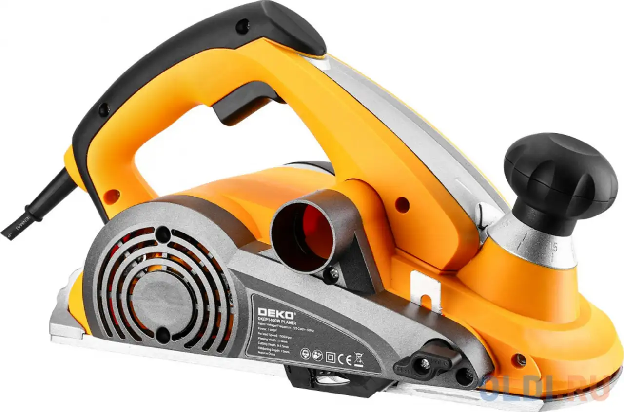 Рубанок deko dkep1400w 1400 вт 110 мм, фотография 1