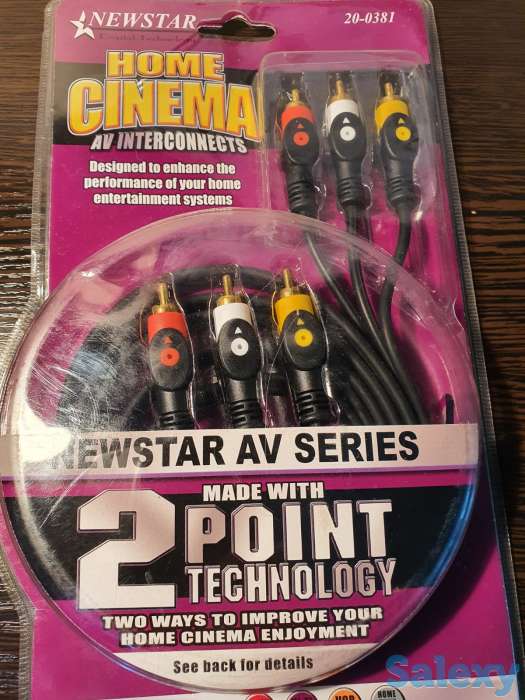 Шнур DVD кабель, домашний кинотеатр AV серии 1 метр Премиум, фотография 2