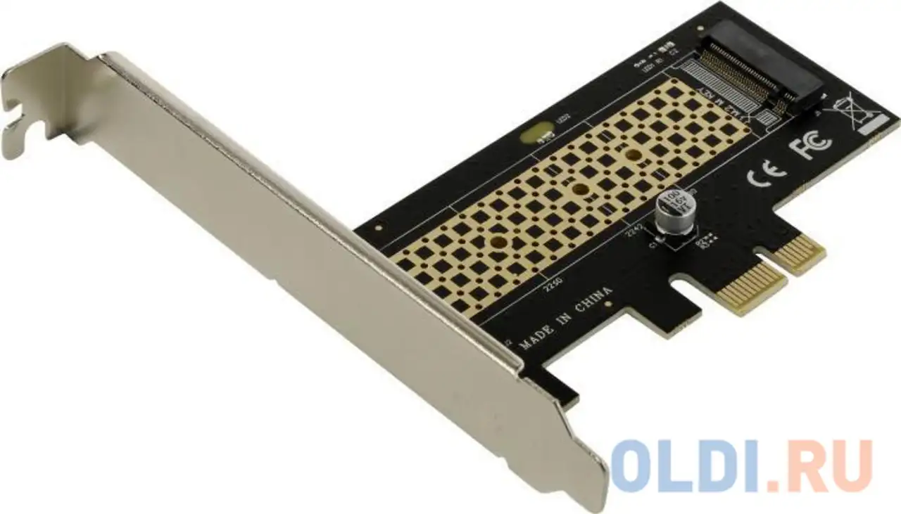 Orient c302e, переходник pci-ex1->m.2 m-key nvme ssd, тип 2230/2242/2260/2280, 2 планки, фотография 1