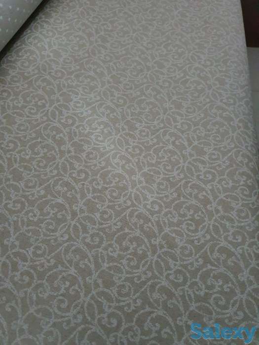 Красивая итальянская скатерть в бежевом цвете с узором под вензель, фотография 3