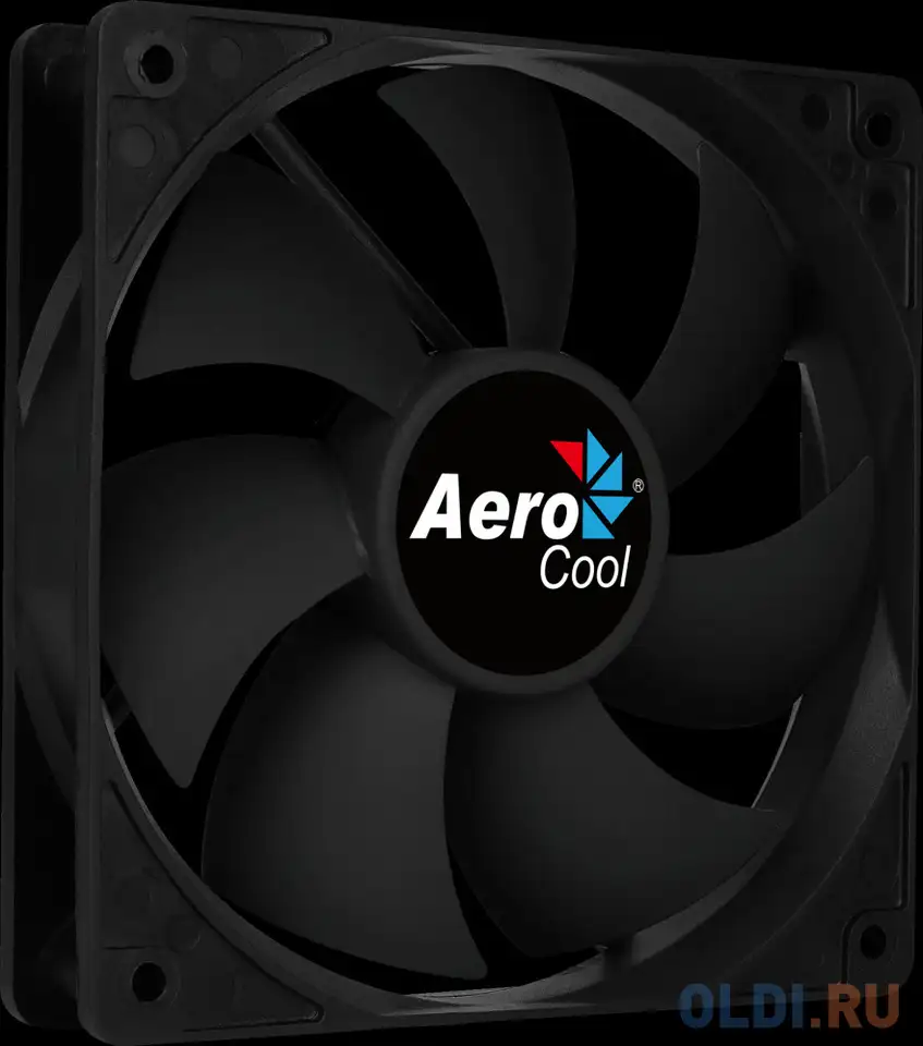 Вентилятор aerocool force 12 black, 120x120x25мм, 1000 об./мин., разъем molex 4-pin, фотография 1